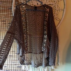 Pretty loose knit cardigan!